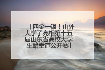 四金一银！山外大学子亮相第十五届山东省高校大学生跆拳道公开赛