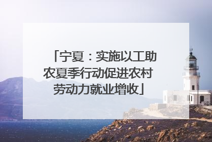 宁夏：实施以工助农夏季行动促进农村劳动力就业增收
