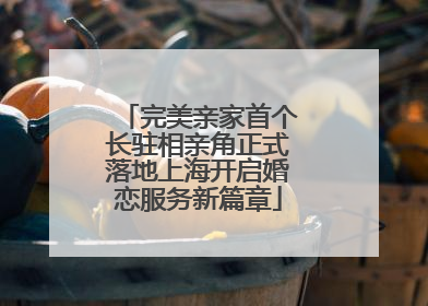 完美亲家首个长驻相亲角正式落地上海开启婚恋服务新篇章