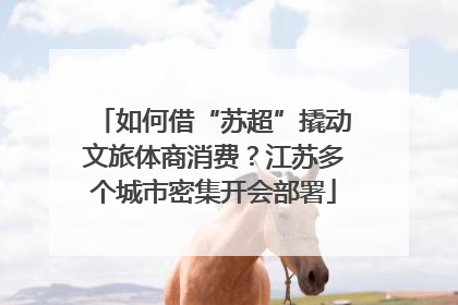 如何借“苏超”撬动文旅体商消费？江苏多个城市密集开会部署
