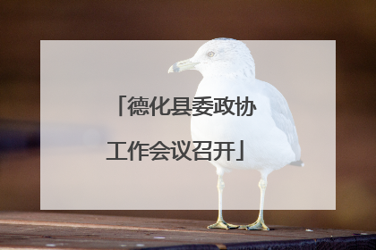 德化县委政协工作会议召开