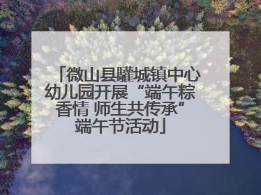 微山县驩城镇中心幼儿园开展“端午粽香情 师生共传承”端午节活动