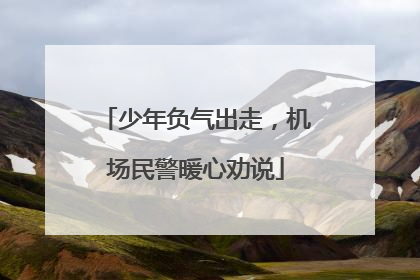 少年负气出走，机场民警暖心劝说