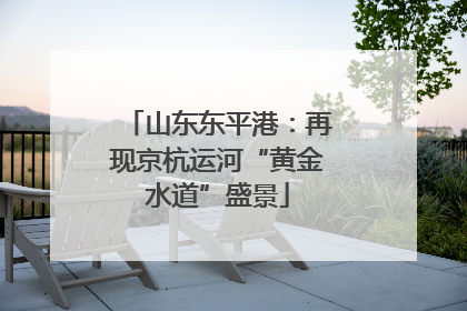 山东东平港：再现京杭运河“黄金水道”盛景