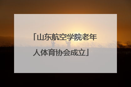 山东航空学院老年人体育协会成立
