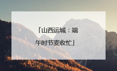 山西运城：端午时节麦收忙