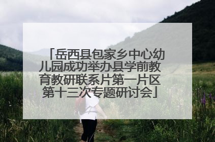 岳西县包家乡中心幼儿园成功举办县学前教育教研联系片第一片区第十三次专题研讨会
