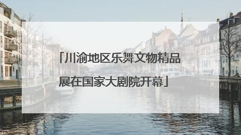 川渝地区乐舞文物精品展在国家大剧院开幕