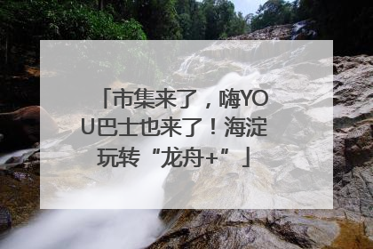 市集来了，嗨YOU巴士也来了！海淀玩转“龙舟+”