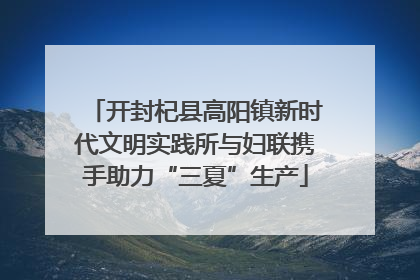 开封杞县高阳镇新时代文明实践所与妇联携手助力“三夏”生产