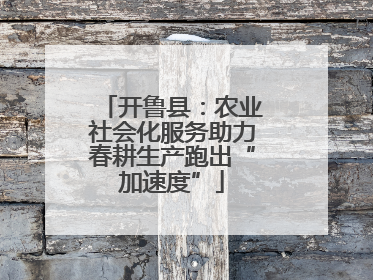 开鲁县：农业社会化服务助力春耕生产跑出“加速度”