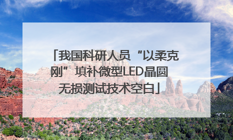 我国科研人员“以柔克刚”填补微型LED晶圆无损测试技术空白