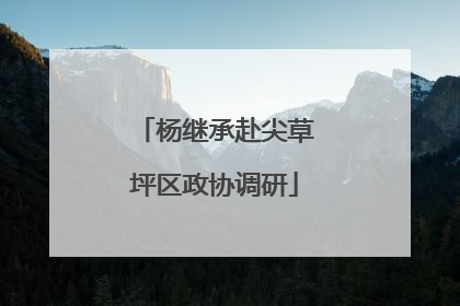 杨继承赴尖草坪区政协调研