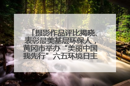摄影作品评比揭晓、表彰最美基层环保人，黄冈市举办“美丽中国我先行”六五环境日主题宣传活动