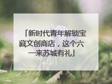 新时代青年解锁宝藏文创商店，这个六一来苏城有礼