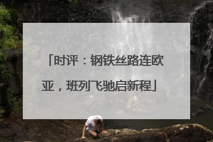 时评：钢铁丝路连欧亚，班列飞驰启新程