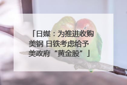 日媒：为推进收购美钢 日铁考虑给予美政府“黄金股”