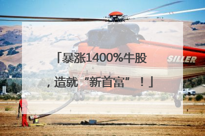 暴涨1400%牛股，造就“新首富”！