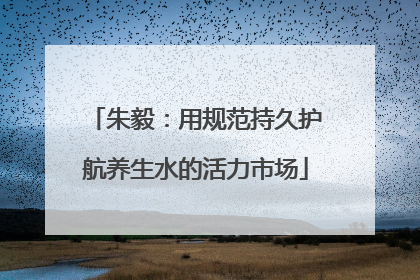 朱毅：用规范持久护航养生水的活力市场