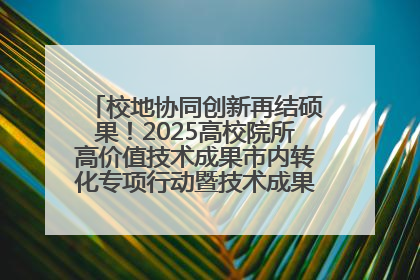 校地协同创新再结硕果！2025高校院所高价值技术成果市内转化专项行动暨技术成果项目路演对接会举办