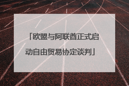 欧盟与阿联酋正式启动自由贸易协定谈判