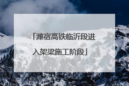 潍宿高铁临沂段进入架梁施工阶段