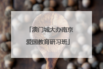 澳门城大办南京爱国教育研习班