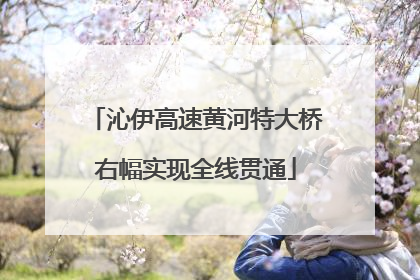 沁伊高速黄河特大桥右幅实现全线贯通