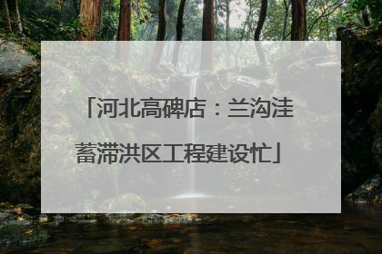 河北高碑店：兰沟洼蓄滞洪区工程建设忙