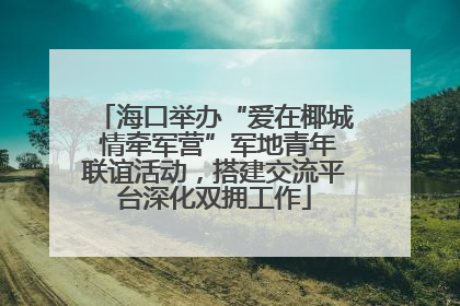 海口举办“爱在椰城 情牵军营”军地青年联谊活动，搭建交流平台深化双拥工作