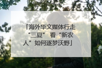 海外华文媒体行走“三夏” 看“新农人”如何逐梦沃野