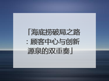 海底捞破局之路：顾客中心与创新源泉的双重奏