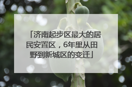 济南起步区最大的居民安置区，6年里从田野到新城区的变迁