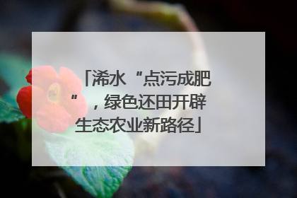 浠水“点污成肥”，绿色还田开辟生态农业新路径