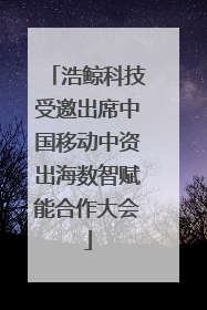 浩鲸科技受邀出席中国移动中资出海数智赋能合作大会