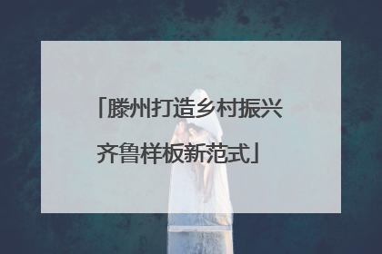 滕州打造乡村振兴齐鲁样板新范式