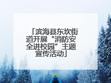 滨海县东坎街道开展“消防安全进校园”主题宣传活动