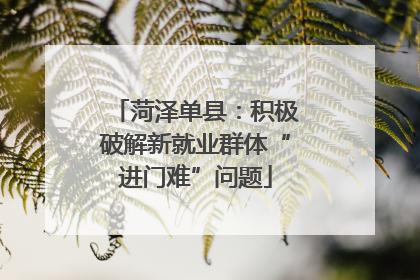 菏泽单县：积极破解新就业群体“进门难”问题