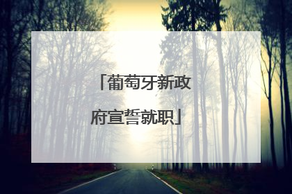 葡萄牙新政府宣誓就职