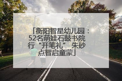 衡阳智星幼儿园：52名萌娃石鼓书院行“开笔礼” 朱砂点智启童蒙