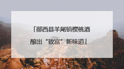郧西县羊尾镇樱桃酒酿出“致富”新味道