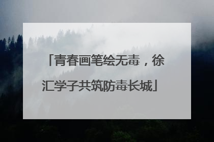 青春画笔绘无毒，徐汇学子共筑防毒长城