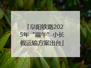 阜阳铁路2025年“端午”小长假运输方案出台