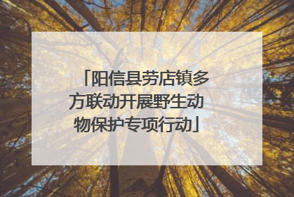 阳信县劳店镇多方联动开展野生动物保护专项行动