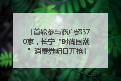 首轮参与商户超370家，长宁“时尚国潮”消费券明日开抢