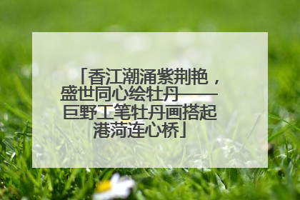 香江潮涌紫荆艳，盛世同心绘牡丹——巨野工笔牡丹画搭起港菏连心桥