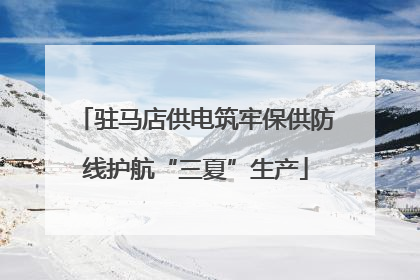 驻马店供电筑牢保供防线护航“三夏”生产