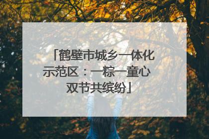 鹤壁市城乡一体化示范区：一粽一童心 双节共缤纷