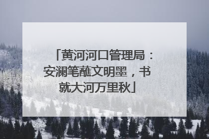 黄河河口管理局：安澜笔蘸文明墨，书就大河万里秋
