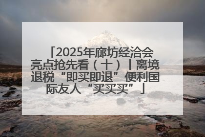 2025年廊坊经洽会亮点抢先看（十）丨离境退税“即买即退”便利国际友人“买买买”